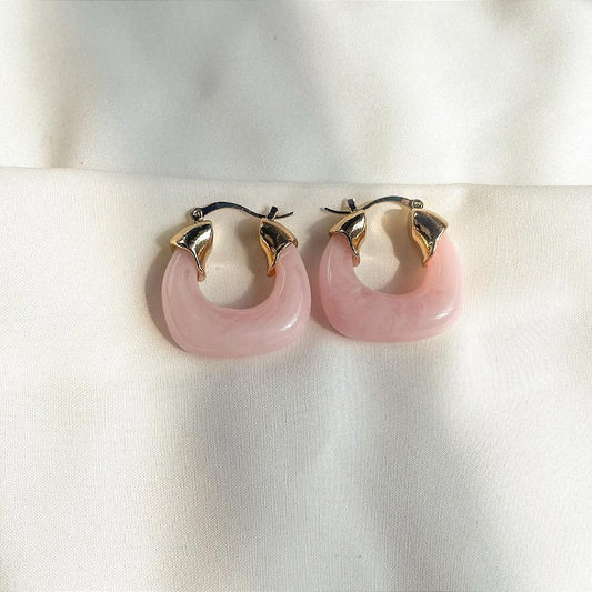 Brinco Sahir Rosa Claro