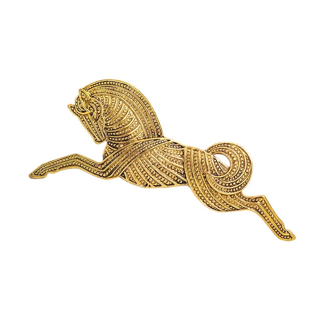 Broche Cavalo Dourado