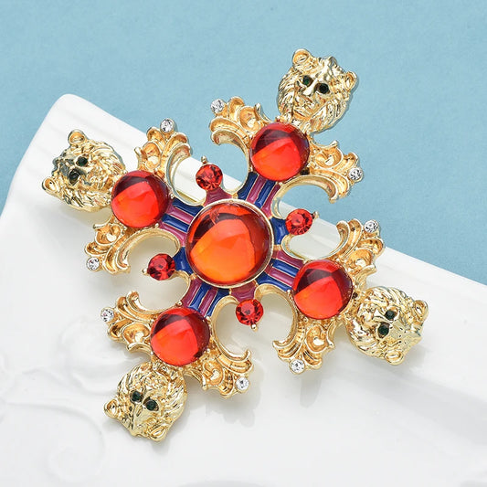 Broche Brazão Leão