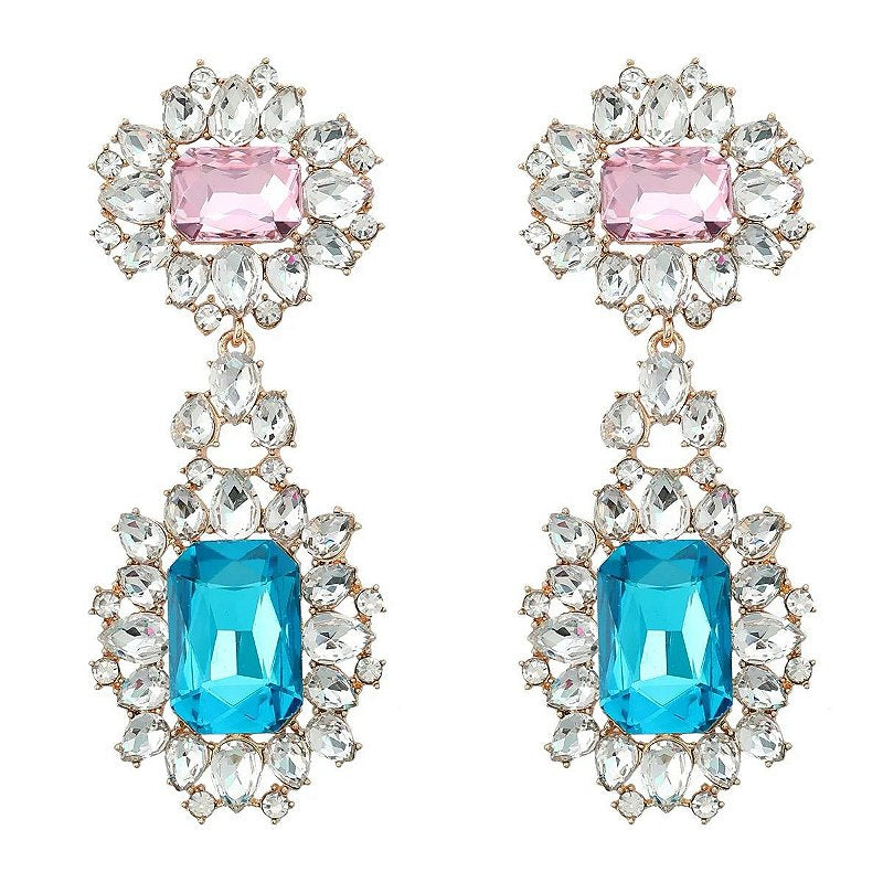 Brinco Parvati Rosa e Azul