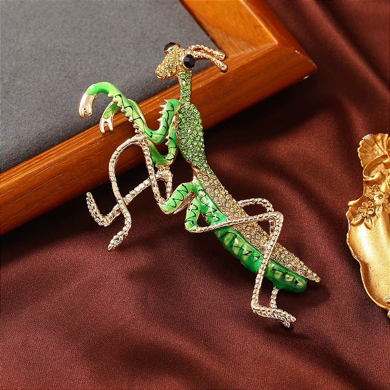 Broche Grilo Verde