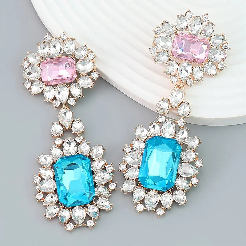 Brinco Parvati Rosa e Azul